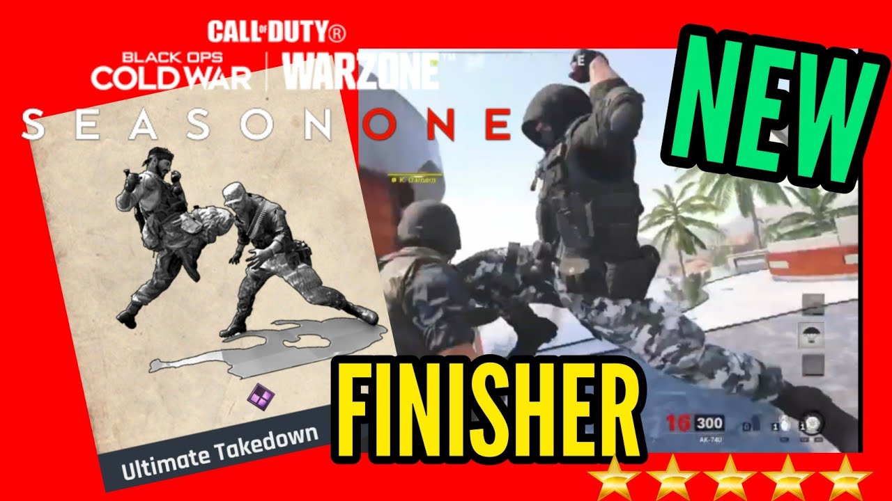 Ultimate Takedown Finisher Move In Black Ops Cold War Striking Distance Bundle Execution Warzone
