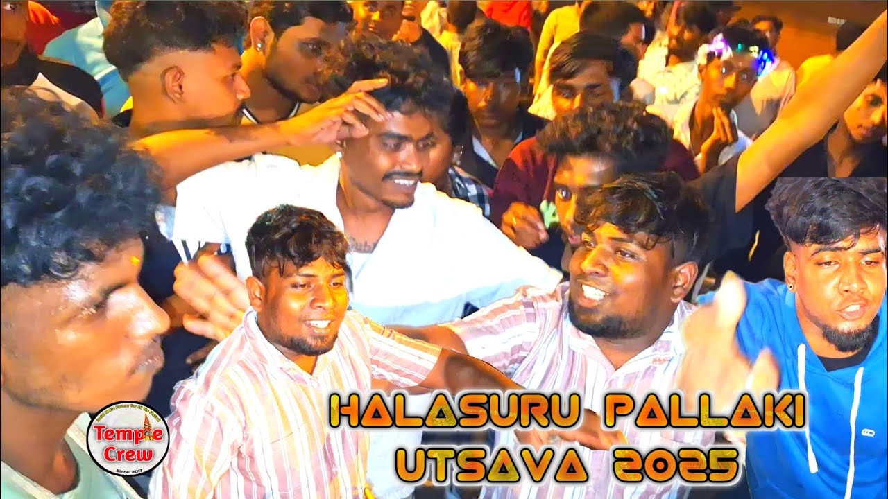 Halasuru Pallaki Utsava 2025 🕉 ಹಲಸುರನ ಪಲ್ಲಕ್ಕಿ 2025 🔱 Tamate Dance | Tamate Beats | TempleCrew