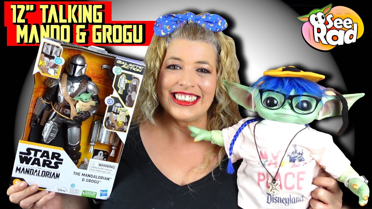 HASBRO 12 Inch MANDALORIAN & GROGU (Baby Yoda) Interactive Figure Set REVIEW