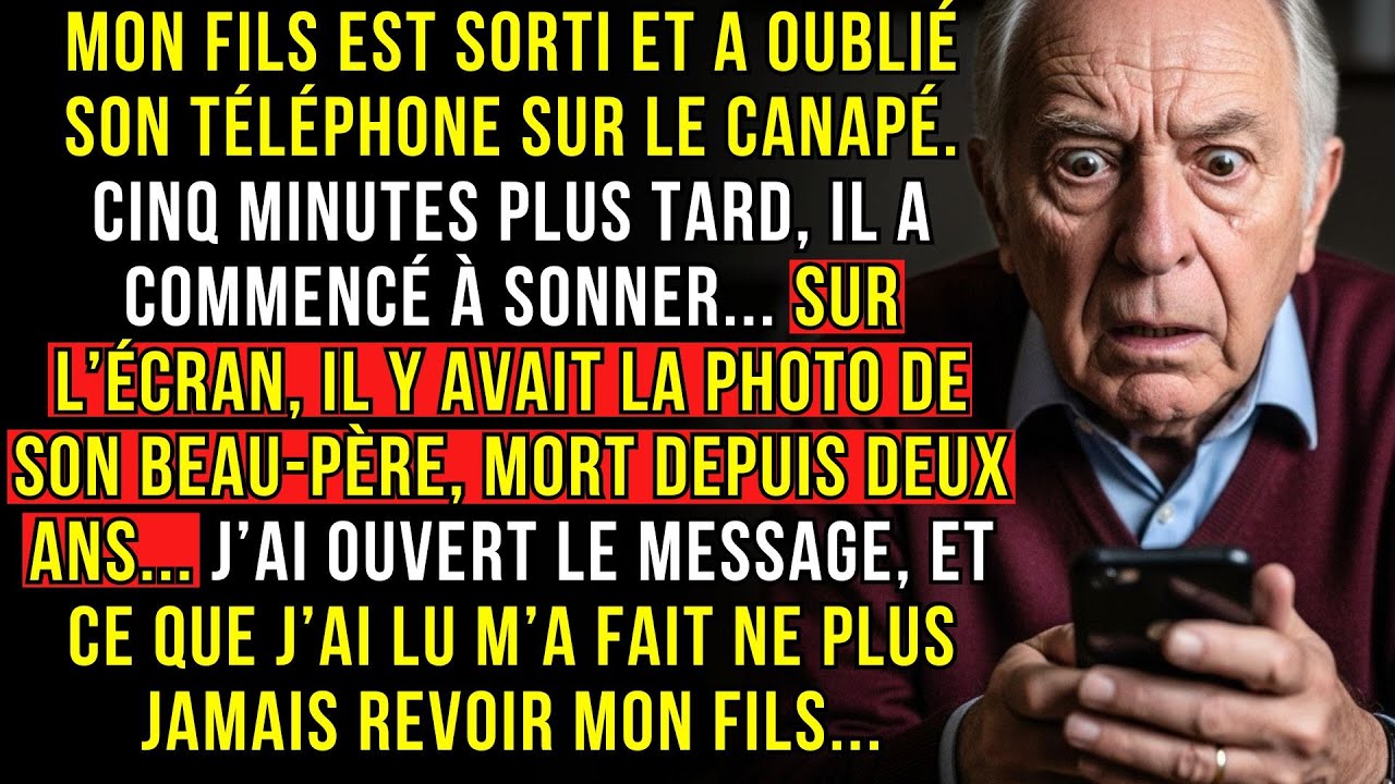 MON FILS EST SORTI ET A OUBLIÉ SON TÉLÉPHONE SUR LE CANAPÉ. CINQ MINUTES PLUS TARD, IL A COMMENCÉ...