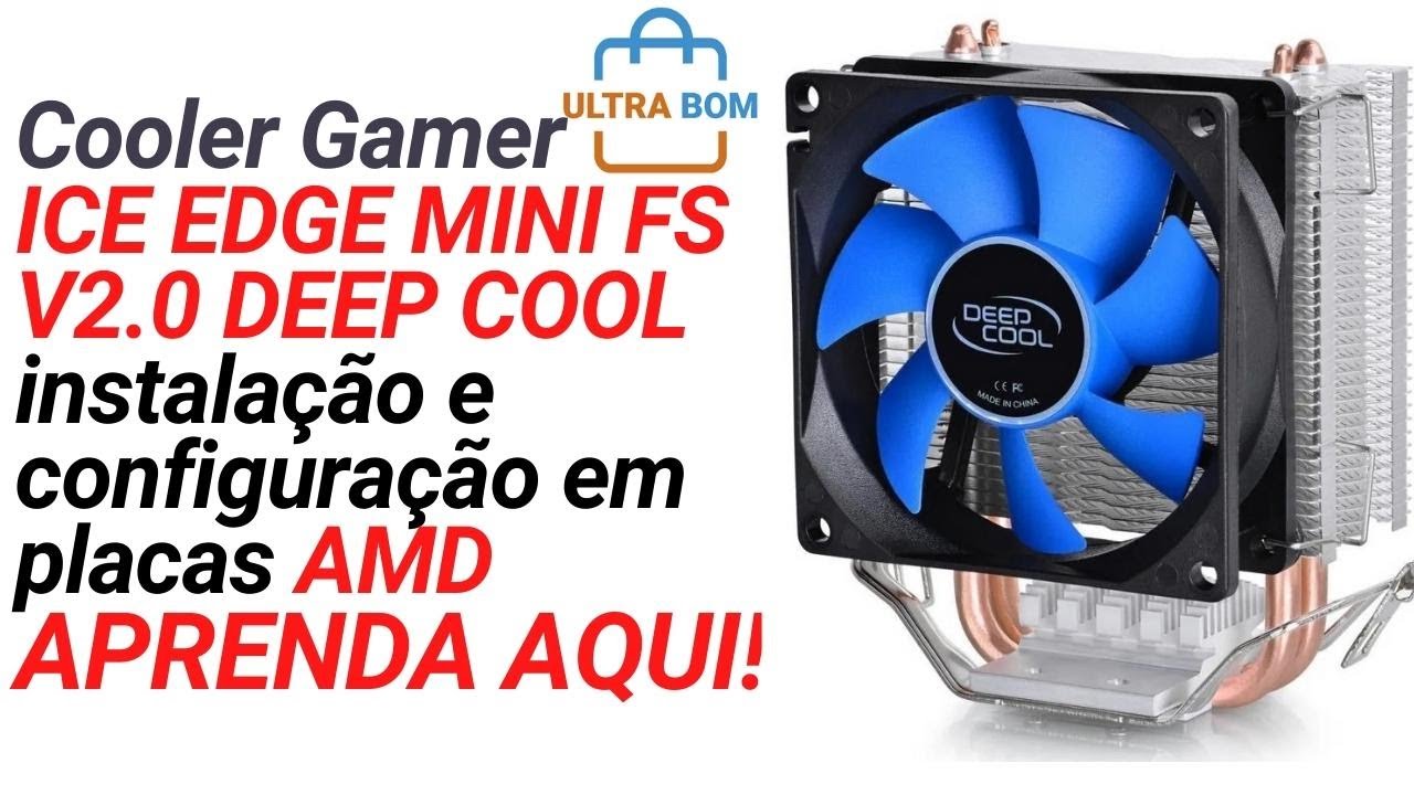 IGE EDGE MINI FS 2.0 DEEP COOL - Instalação e configuração em placas AMD passo a passo!!