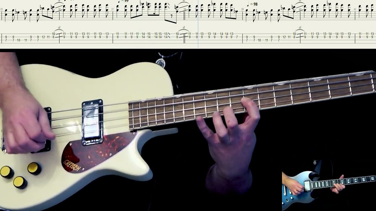 Red House Hendrix Bass Tab with all instruments and vocals by Abraham Myers