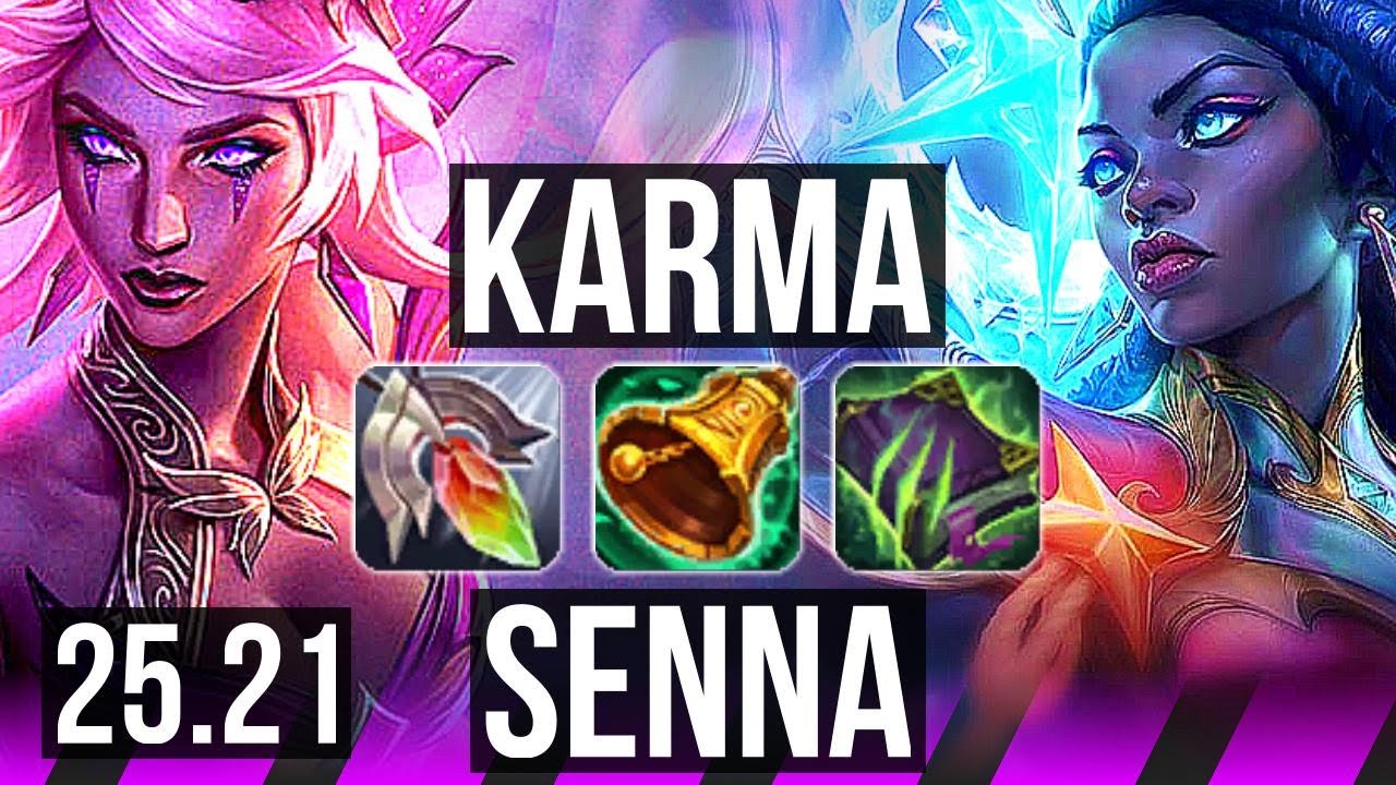 KARMA & Ezreal vs SENNA & Jhin (SUP) | 2/1/32 | KR Master | 25.21