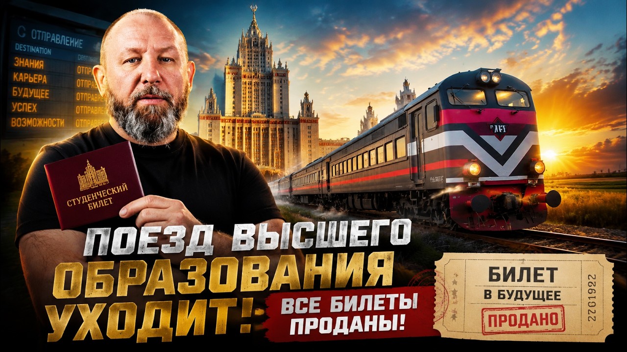Поезд высшего образования уходит. Все билеты проданы! #россия #важное