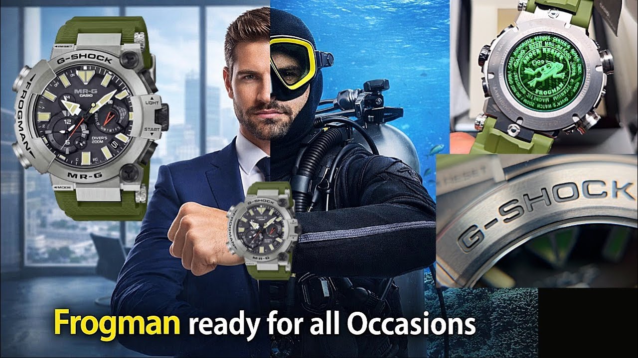 Часы G-Shock Frogman, подходящие как для подводного плавания, так и для работы за компьютером: то...