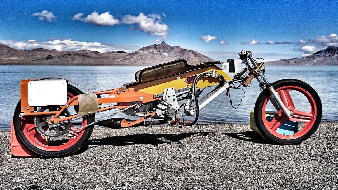 Moped Dick at Bonneville World Finals 2019 - 50cc Two Stroke Landspeed Bike