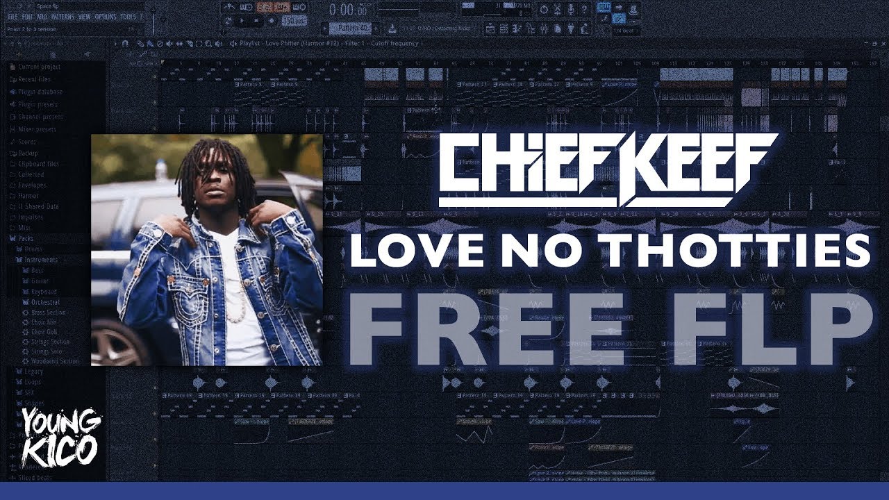 Chief Keef - Love No Thotties (Official Instrumental) FLP DOWNLOAD [Re-Prod, By Young Kico]