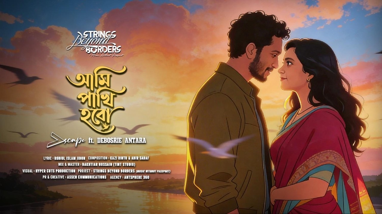 Ami Pakhi Hobo  || Xscape ft. Debosrie Antara || AI Animated Musical Film || Strings Beyond Borders