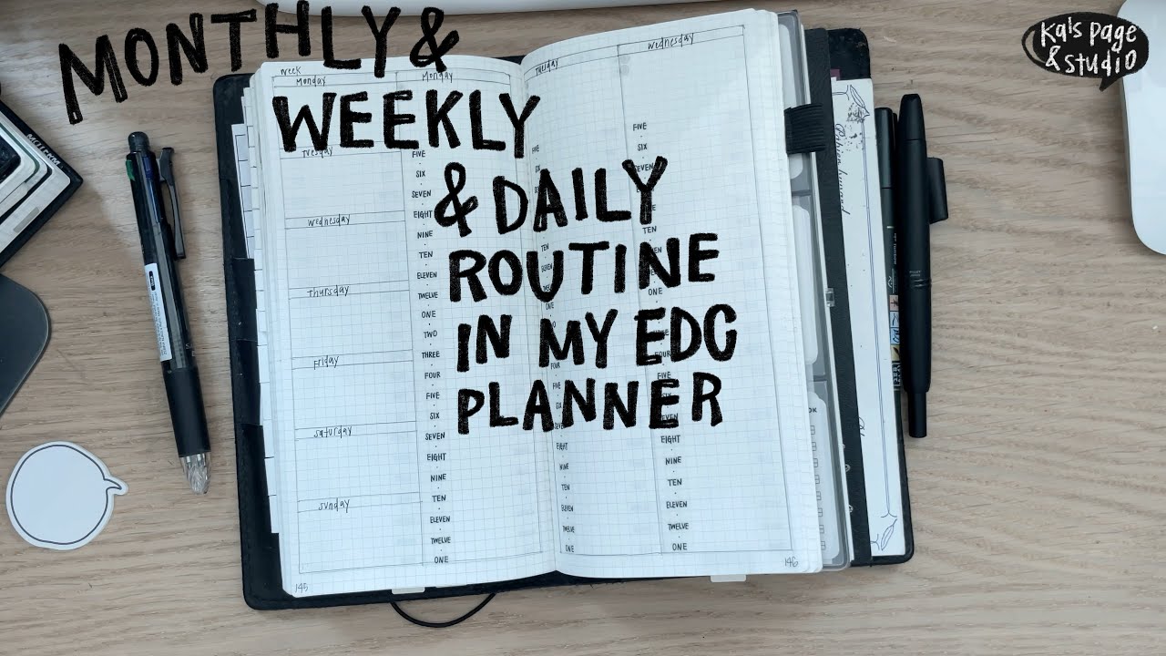 ENG) My Monthly & Weekly & Daily Routine in My EDC Planner | Standard Traveler&rsquo;s Notebook