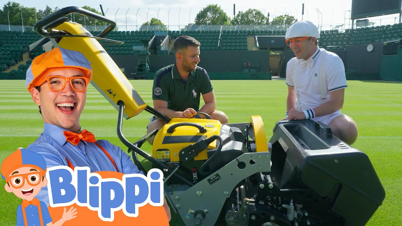Blippi Explores Wimbledon | Blippi Vehicles | Learning Videos for Kids