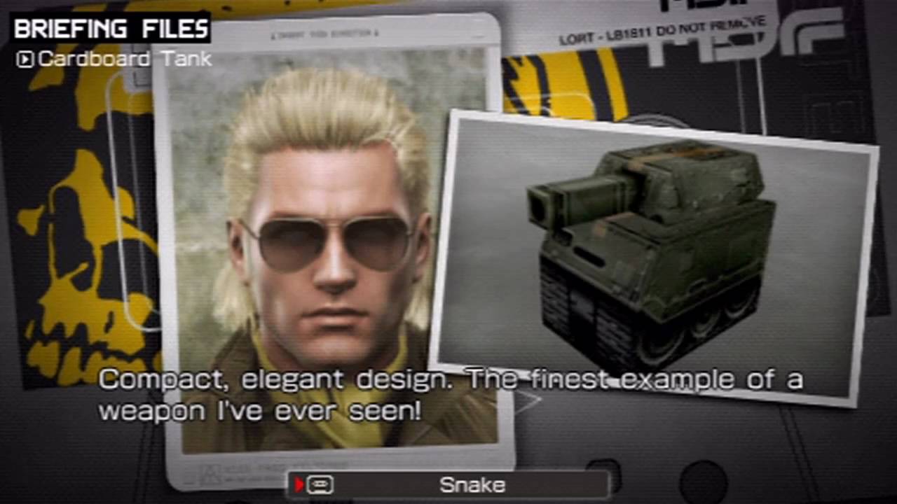 Metal Gear Solid Peace Walker - Miller: Special Items