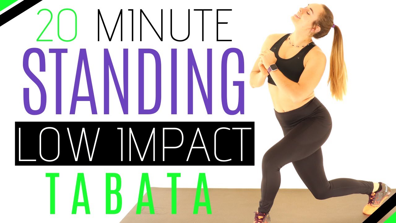 STANDING LEG + FAT BURN CARDIO HIIT Tabata Workout: 20 Minutes FOR BEGINNERS Low Impact Home Workout
