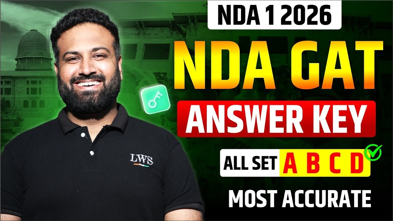 NDA 1 2026 GAT Answer Key (All Sets) 😳 | Complete Answer Key A B C D | Learn With Sumit