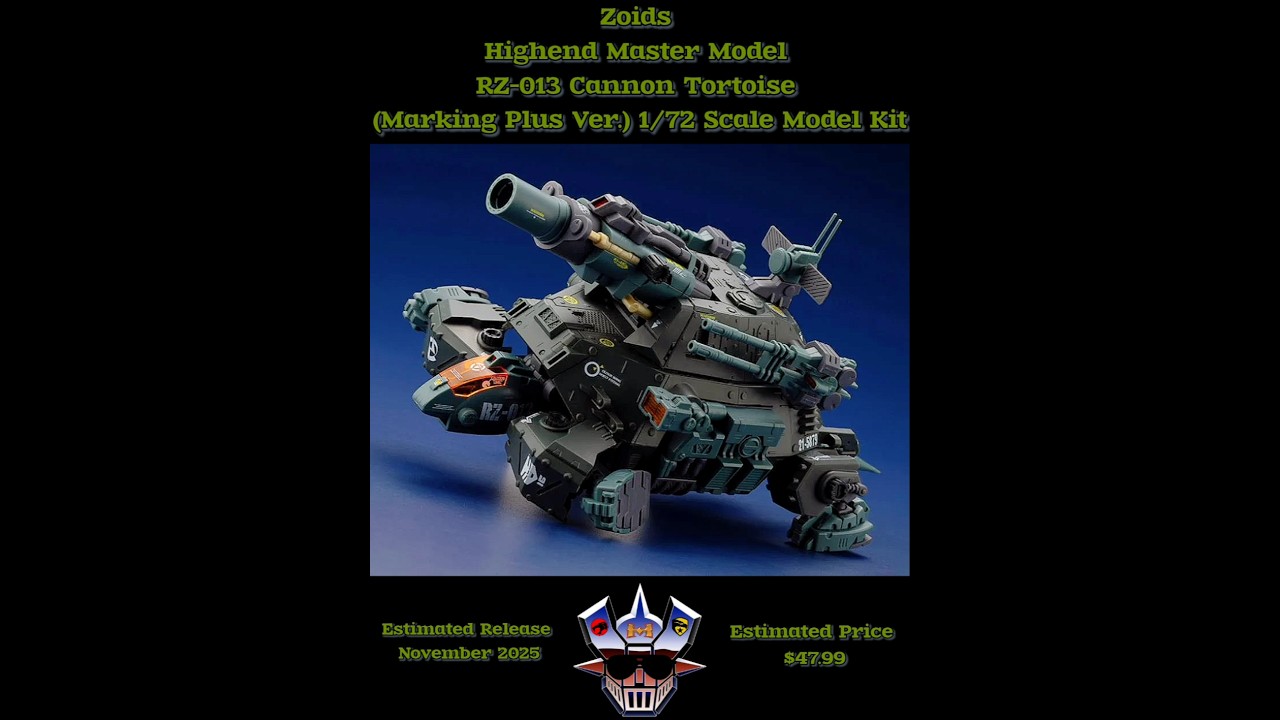 Zoids Highend Master Model RZ-013 Cannon Tortoise #zoids #modelkit #mecha #cannontortoise