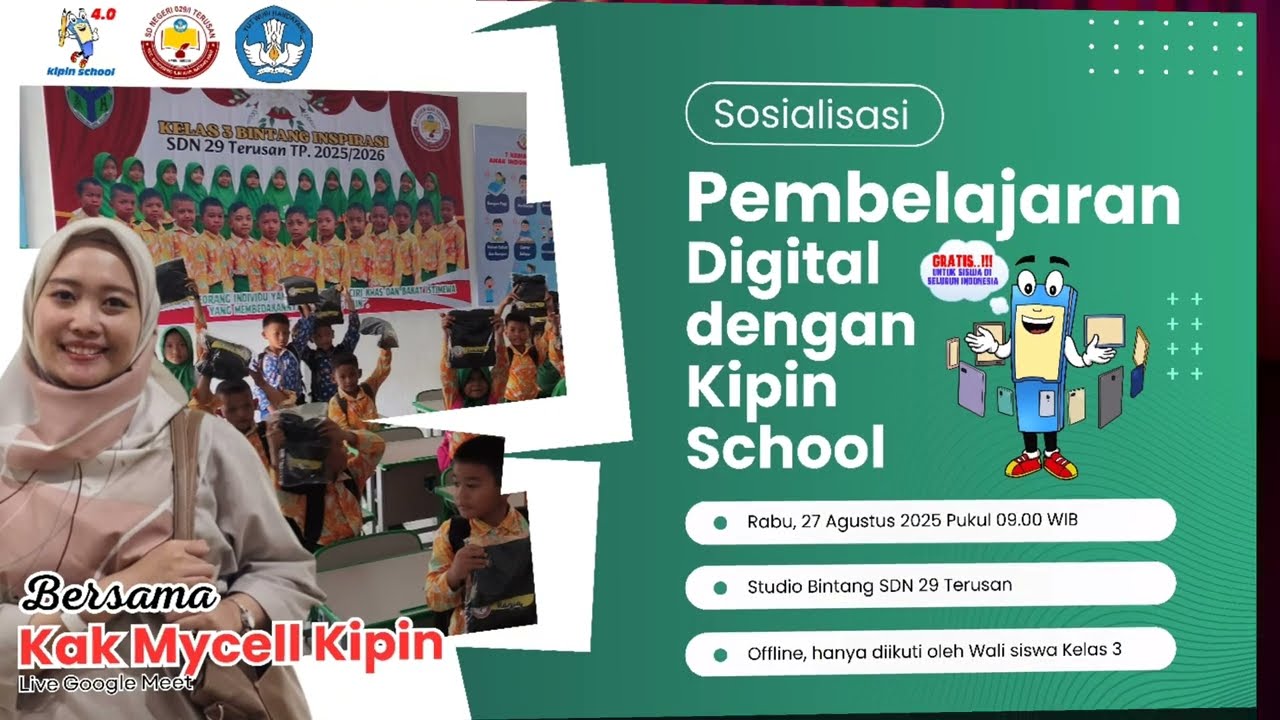 Digitalisasi Pembelajaran dengan Kipin School 4.0, FREE 600K @esdeen29terusan @PendidikanIndonesia 
