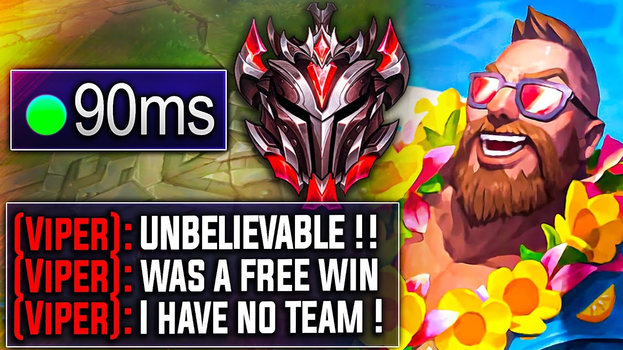 I Had 90+ Ping But Wiped The #1 Riven (Viper) on EUW Server...