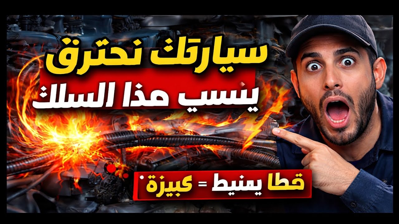 لماذا تحترق السيارات فجأة؟ ⚠️ أهم الأسباب مع حل بسيط، انتبه قبل ما يفوت الوقت! أسباب احتراق السيارة
