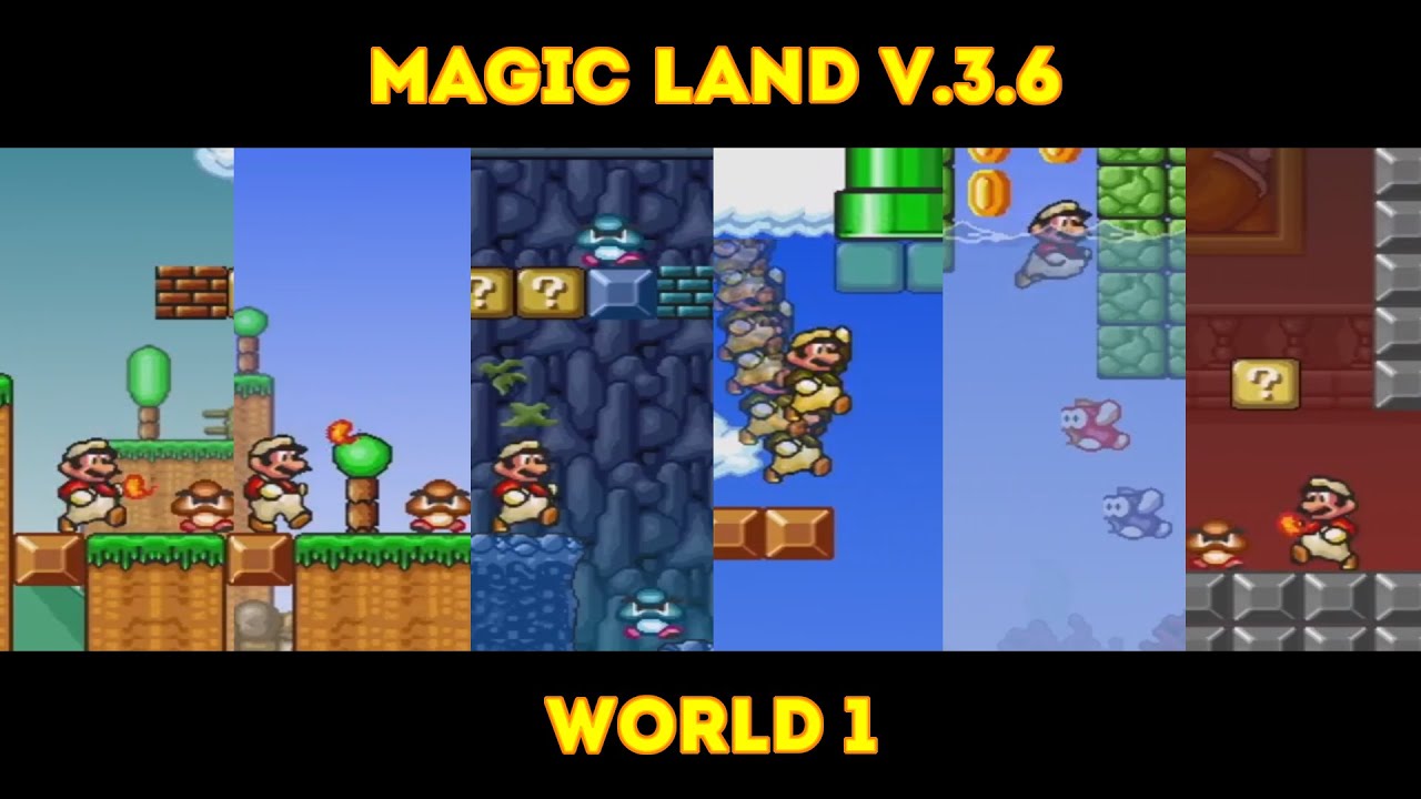 MARIO FOREVER MAGIC LAND V.3.6 - WORLD 1 - GAMEPLAY - NO DEATH - 1080P