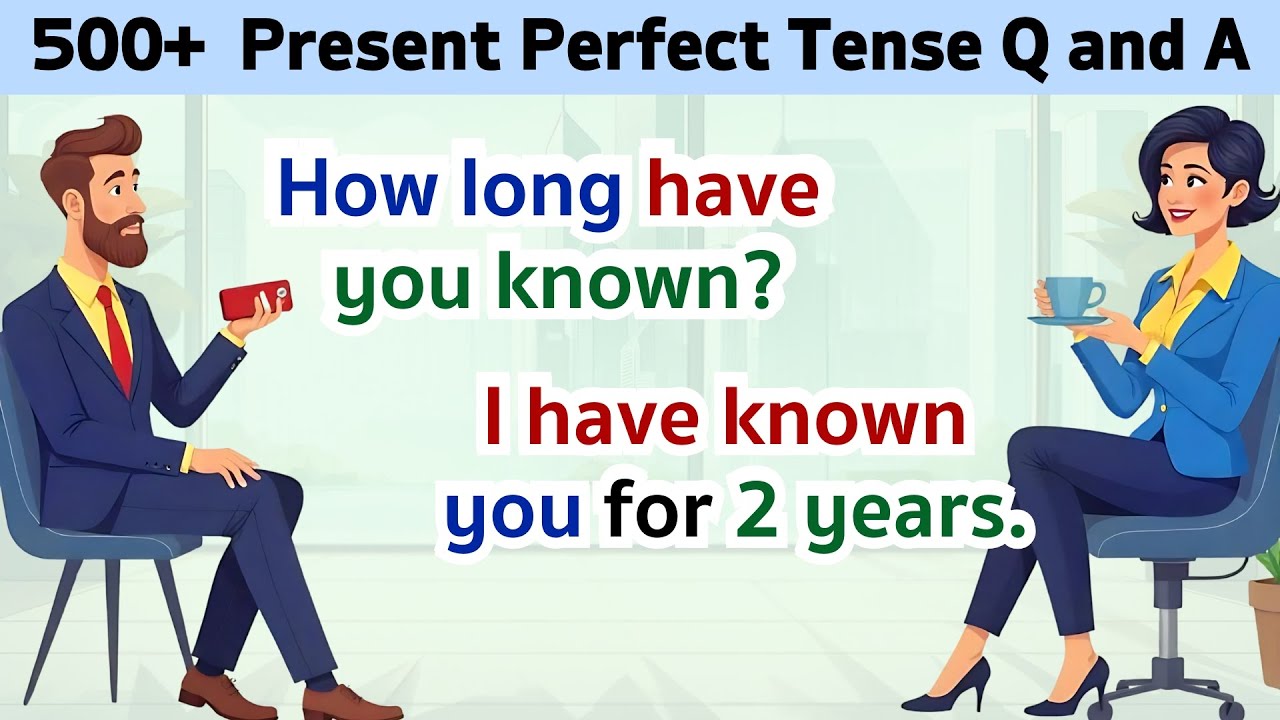 English Conversation Practice |Present  Perfect Tense Practice| 300 English Questions and Answers