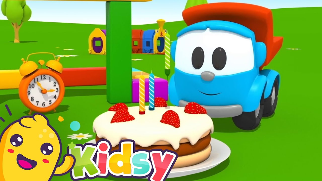 Happy Birthday for Leo the Curious Truck | Fun Car Cartoons for Kids | Kidsy