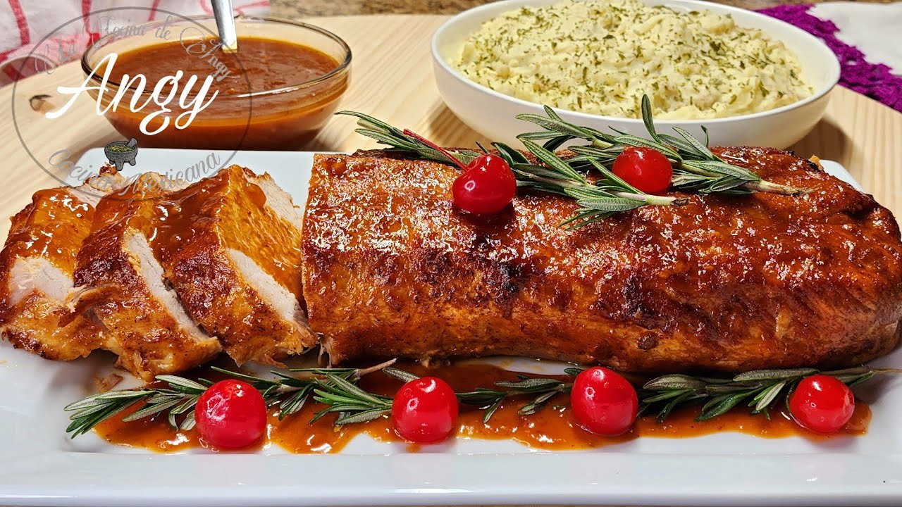 💥 Lomo de Puerco al Horno en Salsa de Chabacano con Chipotle - La Cocina de Angy