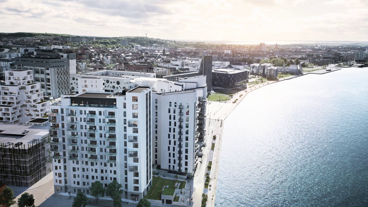 Siloen Aalborg - Oversigt fra &oslash;st
