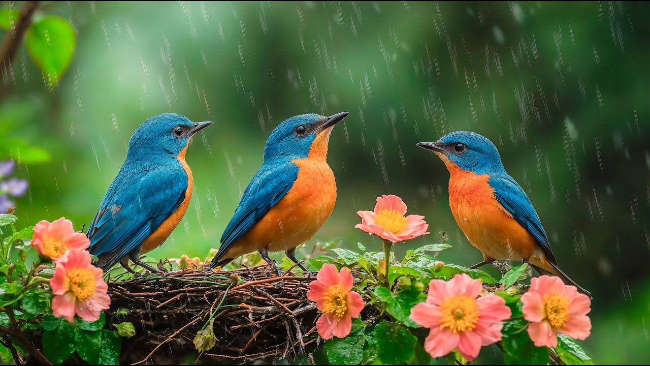 Relaxing Rain and Birds Chirping Sounds 🌿 Relieve Stress, Calm Your Mind & Restore Inner Peace