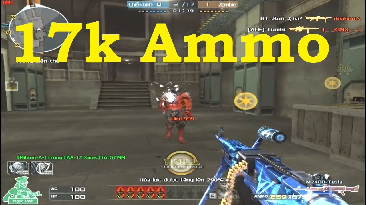 Crossfire NA 2.0 : M240B Tesla - 270/17010 Ammo Highest Ammo - Hero Mode X - By Thư Top Zombie