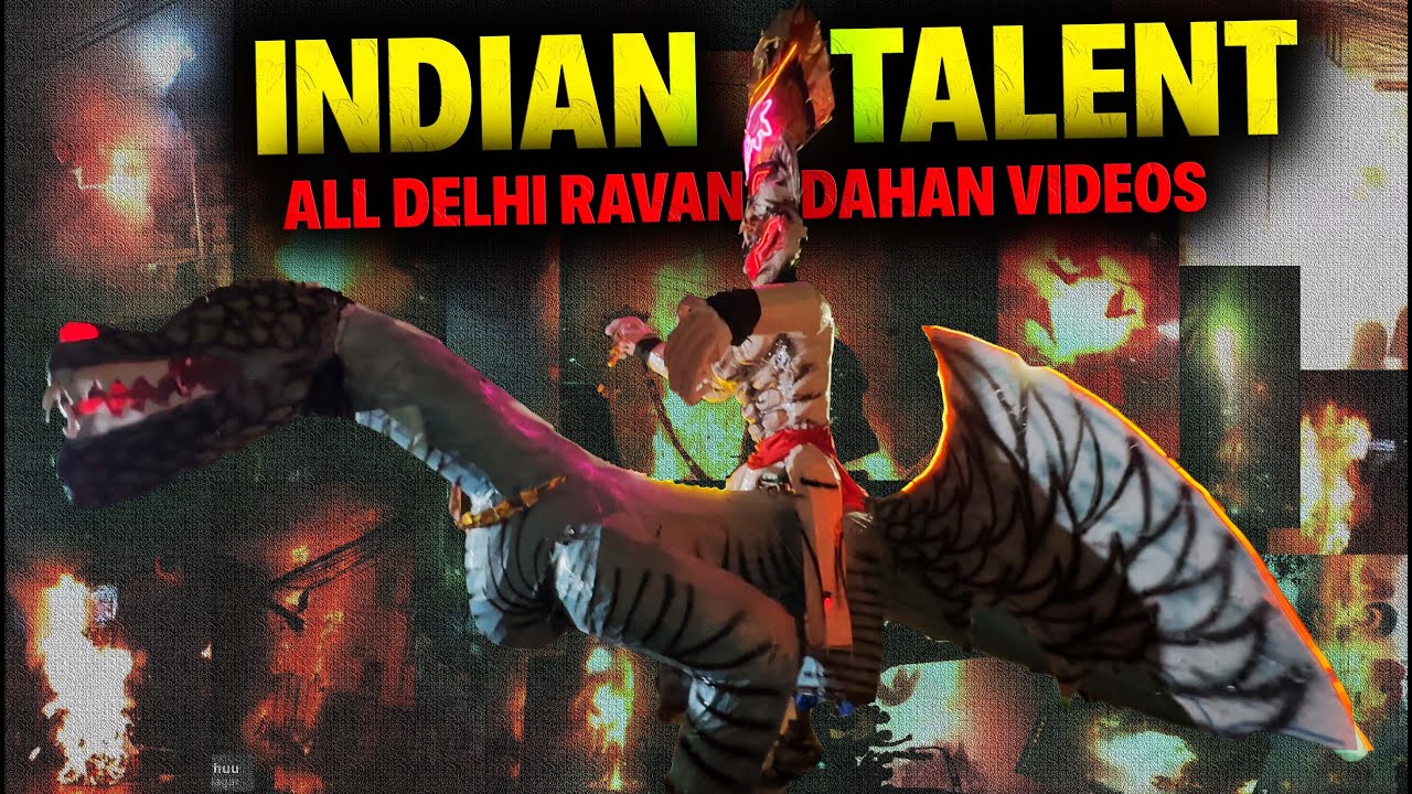 Dussehra Day 2: All Delhi Ravan Dahan and DRAGON RAVAN 🔥 INDIAN TALENT