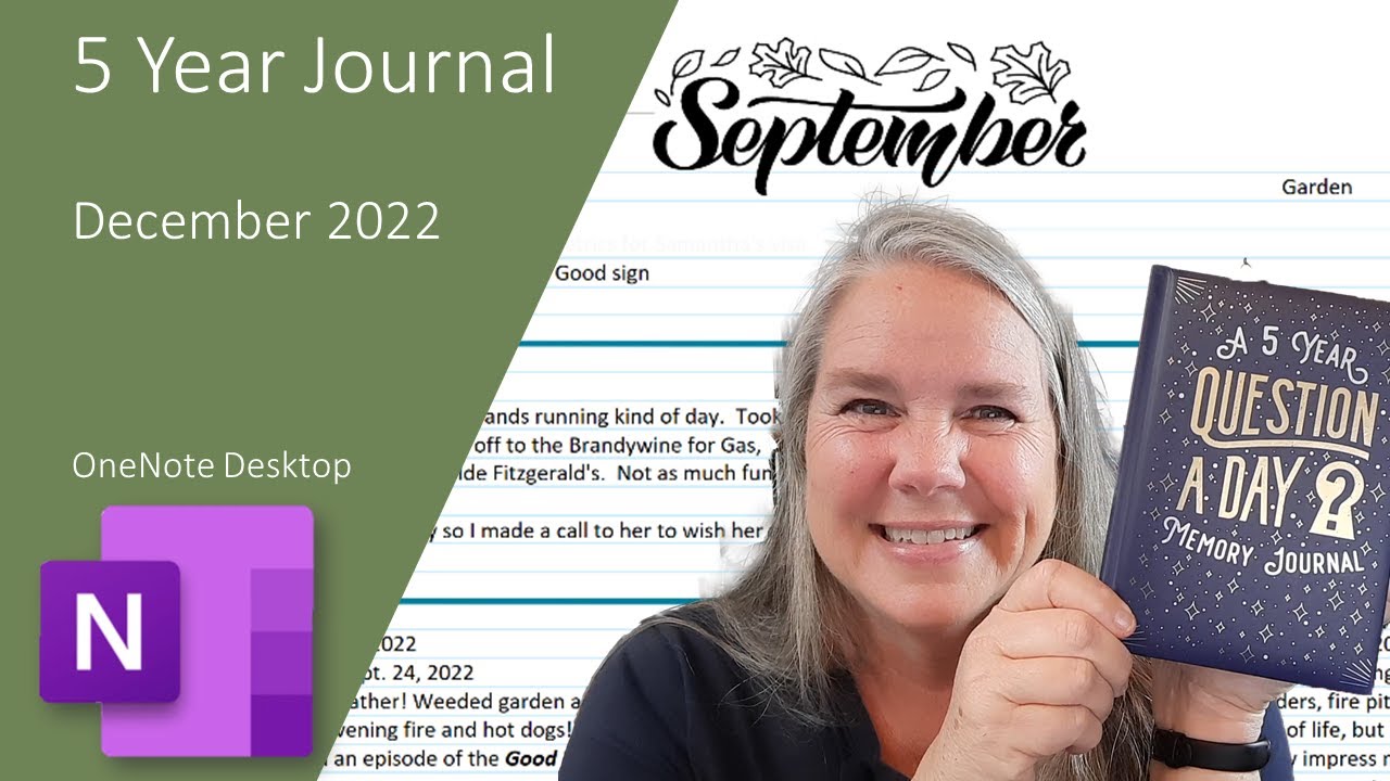 5 Year Daily Journal In OneNote
