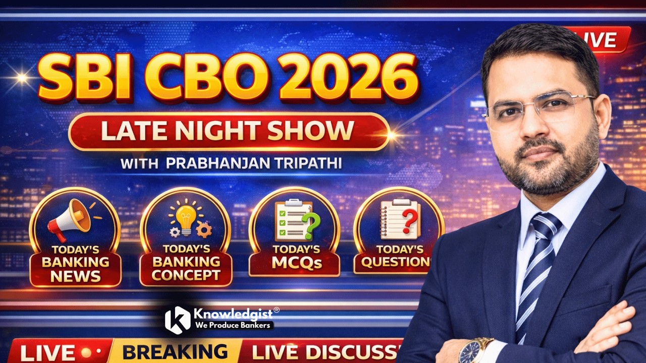 SBI CBO 2026 | Todays Banking News & Concept ? Daily Late Night Show With Pravanjan Tripathy Sir