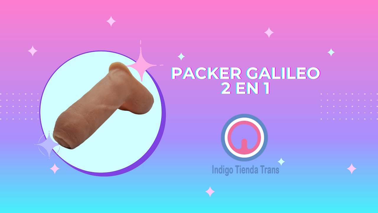 Packer Galileo 2 en 1,  Prótesis  peneana realista, FTM  - INDIGO Tienda Trans Argentina