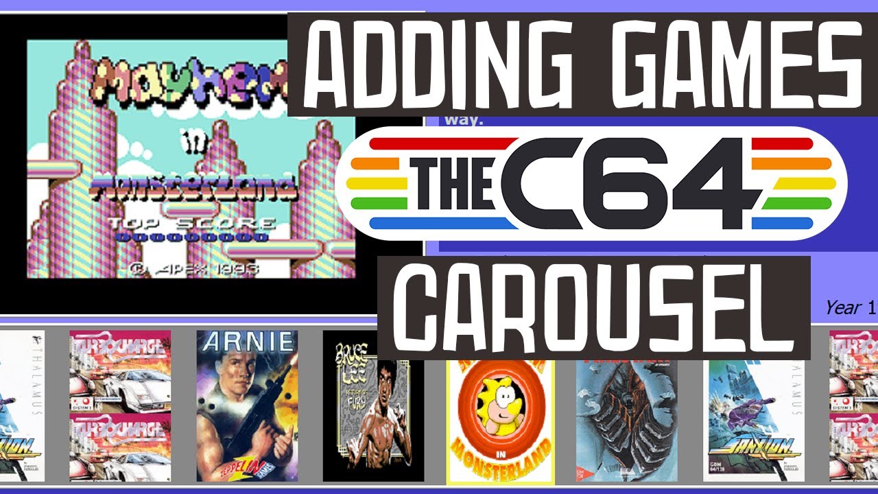 How to CHANGE the THE C64 Maxi Carousel Games (2020)