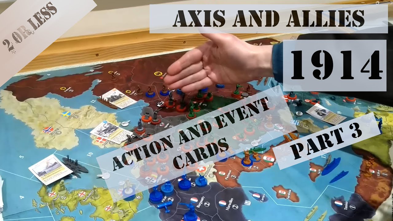 Axis and Allies 1914 Game Play Part 3| Action & Event Cards| Jutland