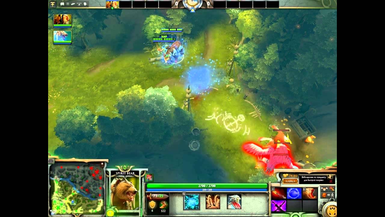 Dota2: Lone Druid. Spirit Bear with Dagon