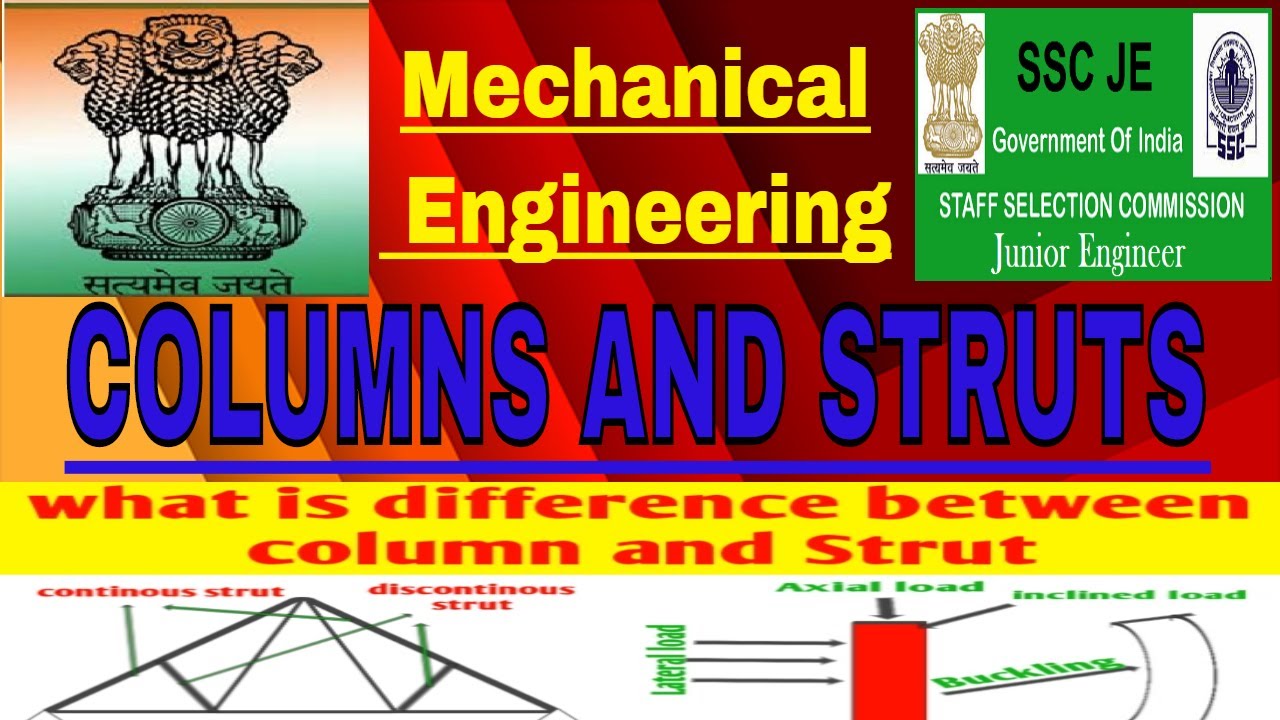 #sscjepaper1 Columns and Struts |Strength of Material | SSC JE Preparation Strategy Paper 1 Part XII