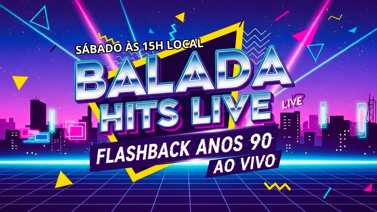 Flashback Anos 90 Ao Vivo 🎶 Balada Hits Live com os Maiores Dance Hits
