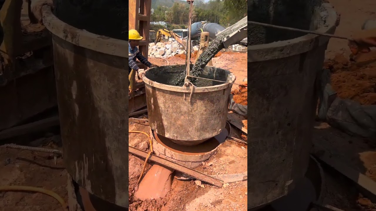 #bridgepierconstruction #concretecasting #bridgeconstruction #constructionwork #shorts