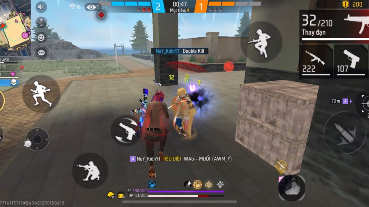 (Free Fire) Huỷ diệt kẻ địch bằng khẩu MP5 ba chíp siêu mạnh leo ranh tử chiến.