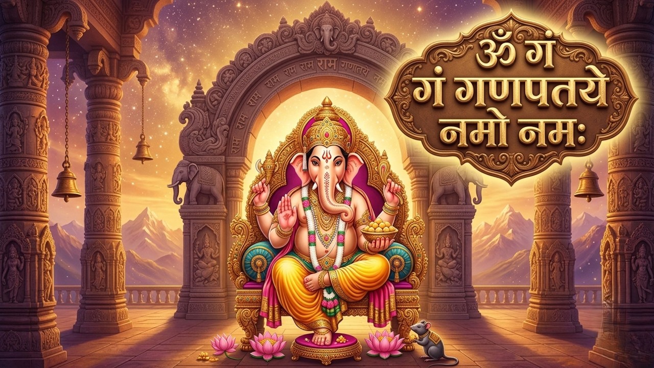 #Ganesh Mantra 108 Times - Om Gan Ganpataye Namo Namah | गणेश मंत्र - ओम गण गणपते नमो नमः