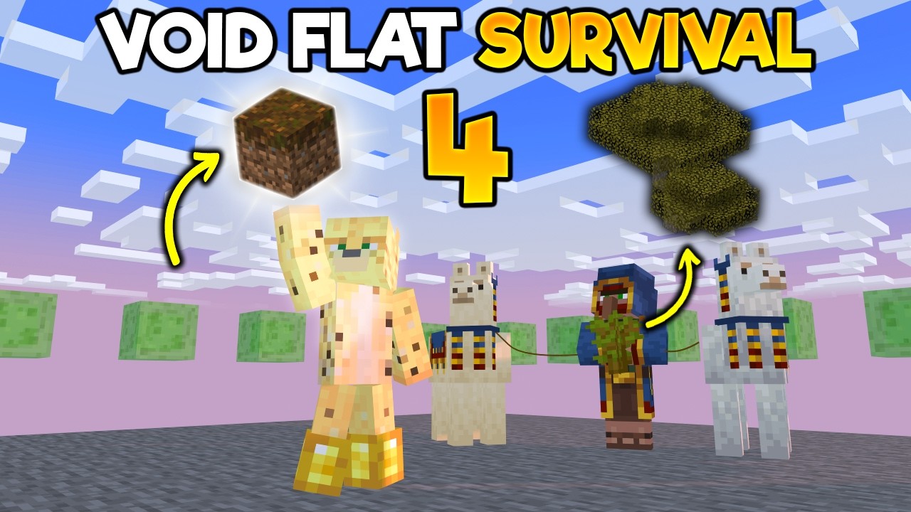 Can I Survive Void Flat Minecraft? [4] - I GOT WOOD!