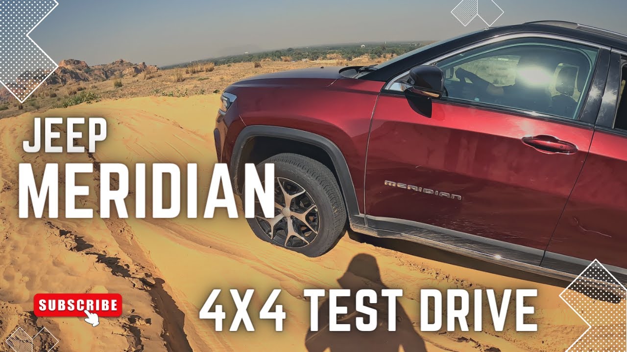 Jeep meridian 4*4 test drive  | experience  | learn off-roading  | 7 seater premium SUV | tutorial