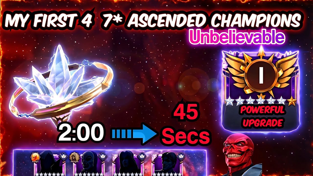 My first 4 Ascension Champions - These Champs won't be the same after Ascension | Powerful Ascension