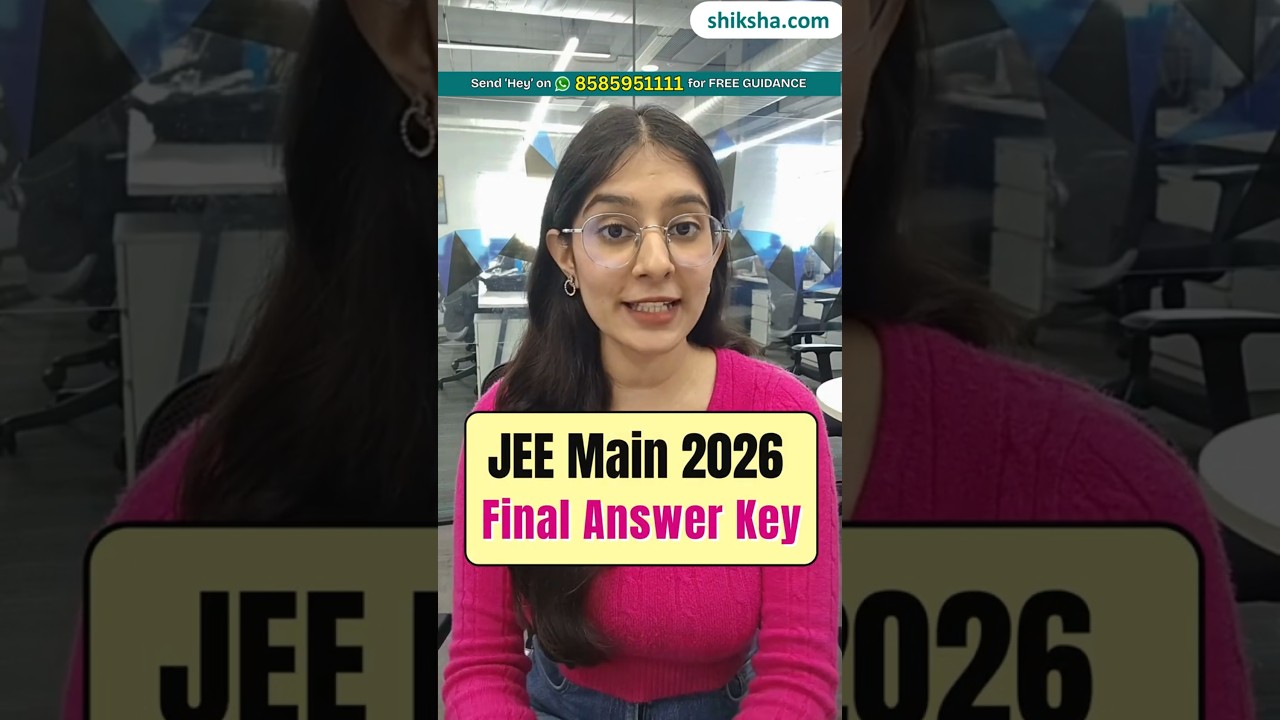 JEE Main 2026 January Final Answer Key Soon | How to Check + Result Date #jeemain2026