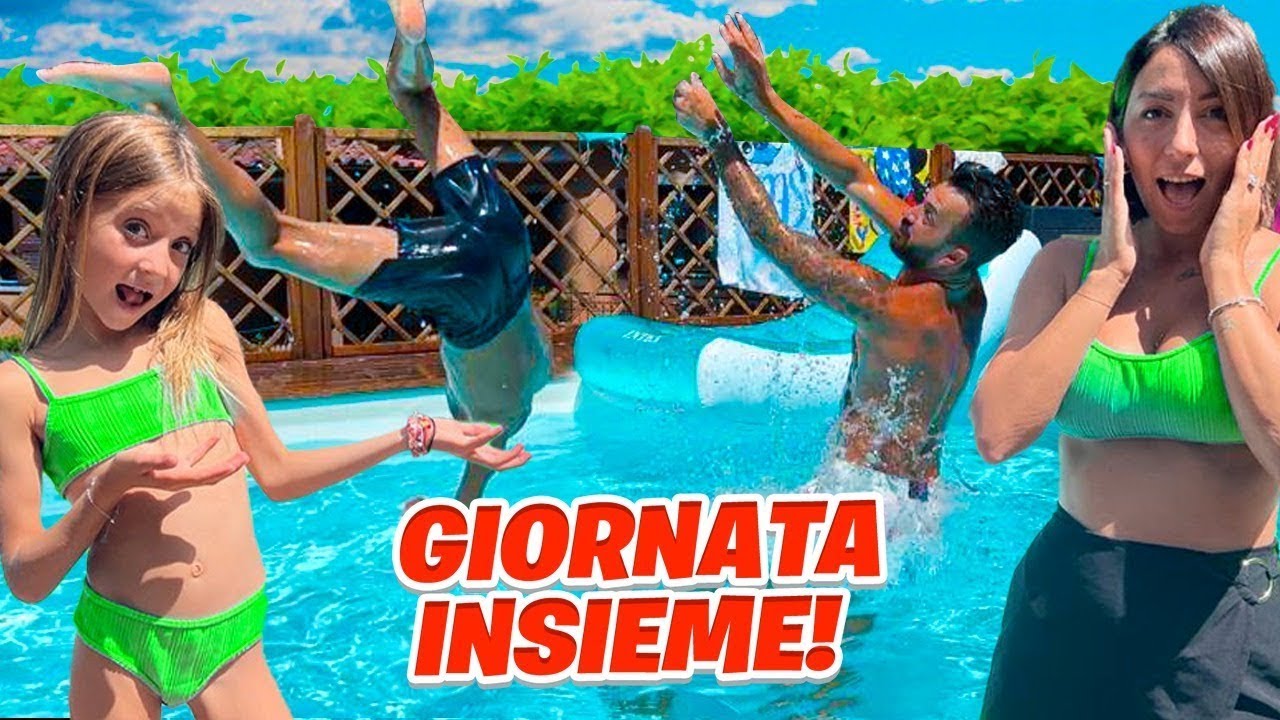 VLOG! INTERA GIORNATA IN PISCINA CON MAMMAGIULIA FIGLIACHIARA FIGLIODIEGO E PAPÃ  ANTONIO!