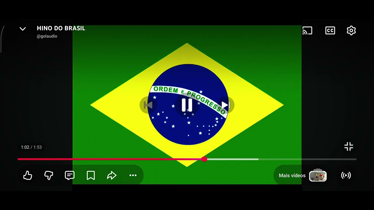 Karaoke do hino do Brasil # Miguel m6s7u 
