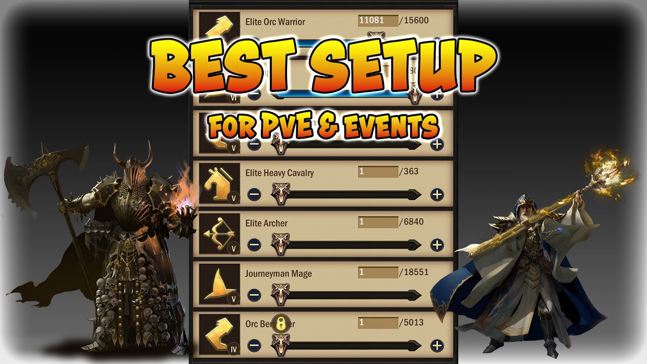 War and Order - PvE & Events - Best March Setup