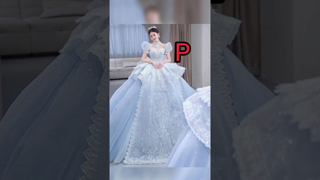 choose your name's first letter and see your dreamy princess gown🤗🤗🤗✨#shorts #fashion #viral
