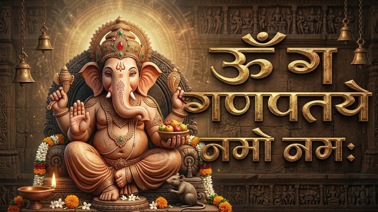 #Ganesh Mantra 108 Times - Om Gan Ganpataye Namo Namah | गणेश मंत्र - ओम गण गणपते नमो नमः
