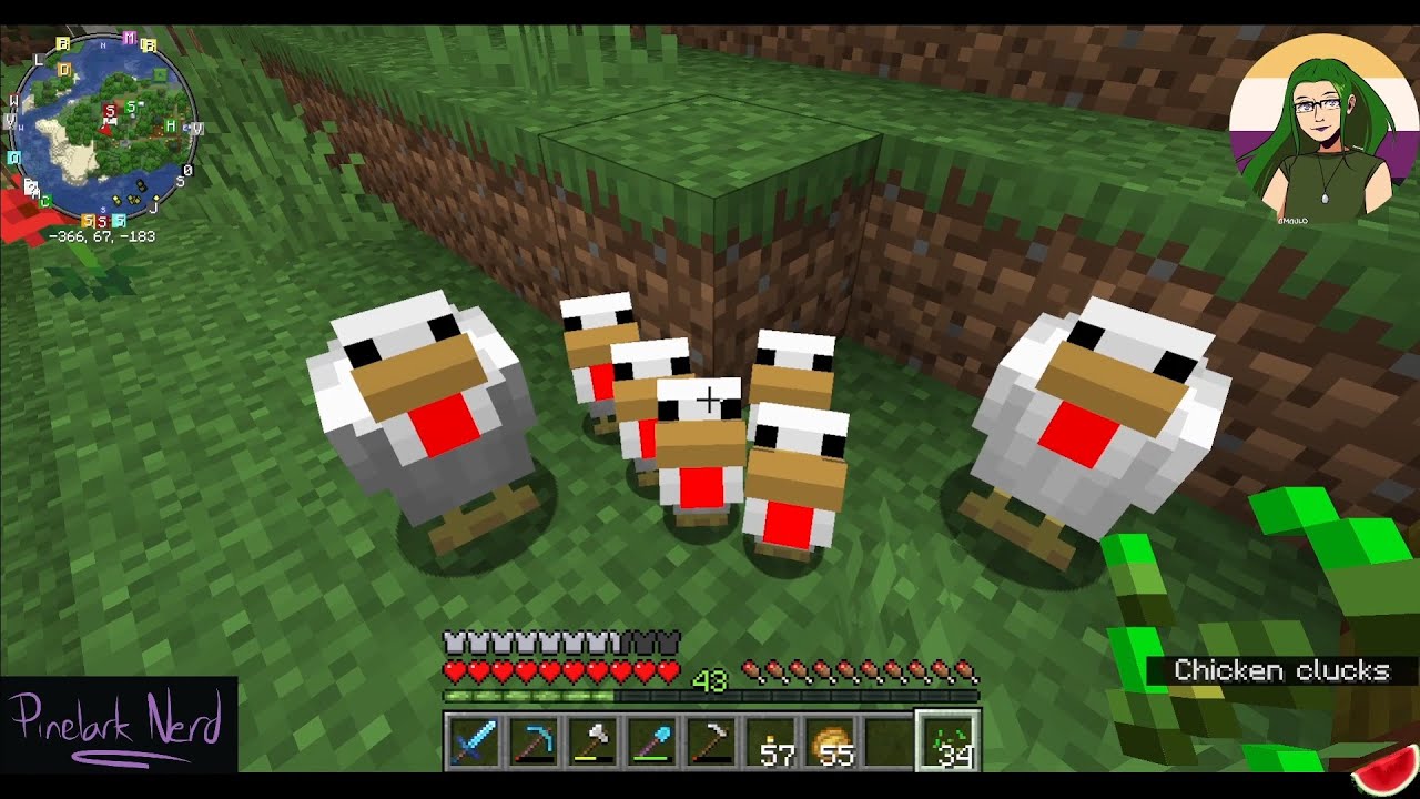 Auto-composter, furnace shed, and chickens! // Chill Minecraft Survival modded #20 [no commentary]